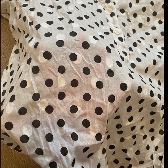 J crew jacquard polka dot popover - Picture 8 of 14